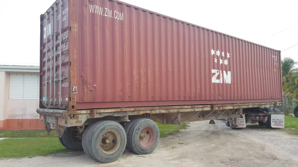 The product was shipped from our MESA warehouse in a 40’ container… similar to the one shown above. Scott Salyers and Gary Davis made the arrangements for the shipping on our end and Judy Williams made all the arrangements to receive and store the container in Belize until the team could arrive to start setting up the Resource Centers.